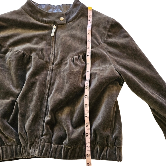 Rare Vintage Inspired Ecko Red Velour Bomber Jacket,JrLarge/WomenSM, Grey/Silver - Picture 13 of 15